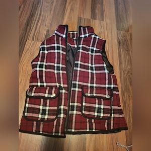 Plaid vest Size Medium